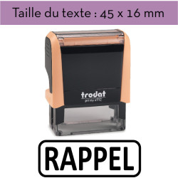 Tampon encreur "RAPPEL" XPrint Trodat 4912 | À seulement 28.90€