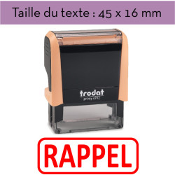 Tampon encreur "RAPPEL" XPrint Trodat 4912 | À seulement 28.90€