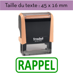 Tampon encreur "RAPPEL" XPrint Trodat 4912 | À seulement 28.90€