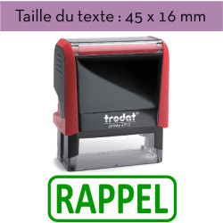 Tampon encreur "RAPPEL" XPrint Trodat 4912 | À seulement 28.90€