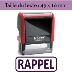 Tampon encreur "RAPPEL" XPrint Trodat 4912 | À seulement 28.90€