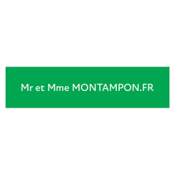 Plaque de boite aux lettres - Vert Pomme