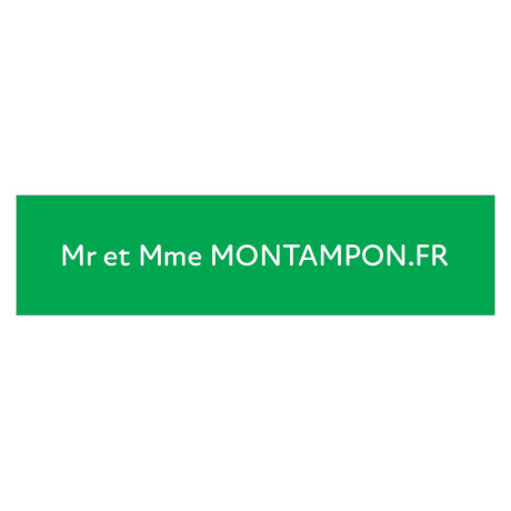 Plaque de boite aux lettres - Vert Pomme