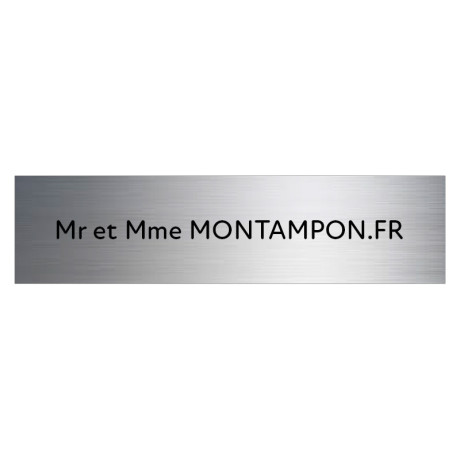 Plaque de boite aux lettres - Argent