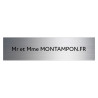 Plaque de boite aux lettres - Argent