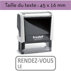 Tampon encreur "RENDEZ-VOUS LE" XPrint Trodat 4912 | À 28.90€