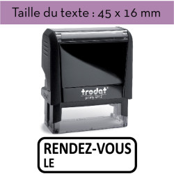 Tampon encreur "RENDEZ-VOUS LE" XPrint Trodat 4912 | À 28.90€