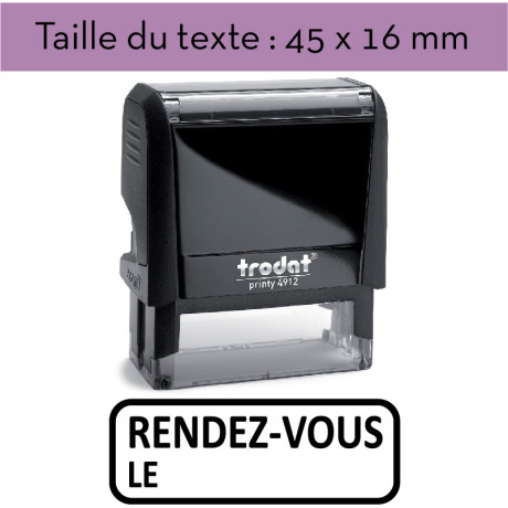 Tampon encreur "RENDEZ-VOUS LE" XPrint Trodat 4912 | À 28.90€