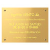 Gravure de Plaque en aluminium gris Avec son texte noir - 300 x 200 mm