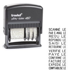 Tampon dateur multi-formules Printy Trodat 4817 | À seulement 23.20€