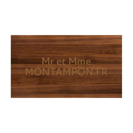 Plaque de porte : Bois noyer / Marron