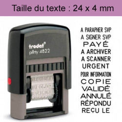 Tampon encreur 4822A BL/BL pour secrétariat