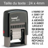 Tampon encreur 4822A BL/BL pour secrétariat