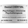 Plaque en aluminium gris sans logo