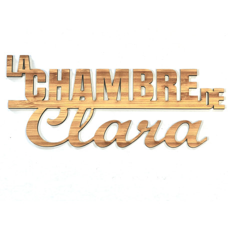 Plaque de Chambre : La chambre de ....