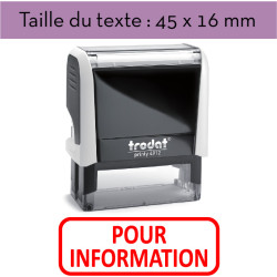 Tampon "POUR INFORMATION" XPrint Trodat 4912 | À seulement 28.90€