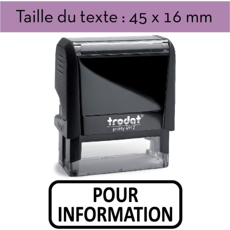 Tampon "POUR INFORMATION" XPrint Trodat 4912 | À seulement 28.90€