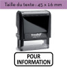 Tampon "POUR INFORMATION" XPrint Trodat 4912 | À seulement 28.90€