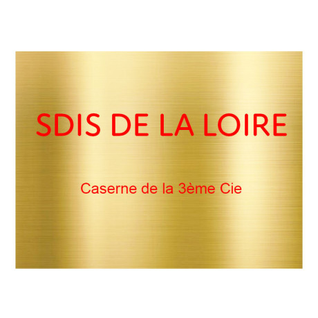 Grande plaque en laiton doré adhésive non percée