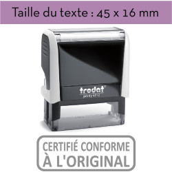 Tampon "CERTIFIÉ CONFORME À L'ORIGINAL" XPrint Trodat 4912 à 28.90 €