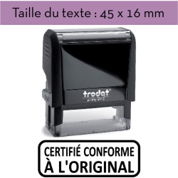 Tampon "CERTIFIÉ CONFORME À L'ORIGINAL" XPrint Trodat 4912 à 28.90 €