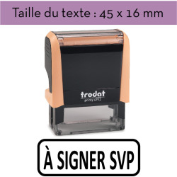 Tampon encreur "À SIGNER SVP" XPrint Trodat 4912 | À seulement 28.90€