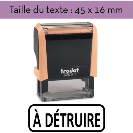 Tampon encreur "À DETRUIRE" XPrint Trodat 4912 | À seulement 28.90€