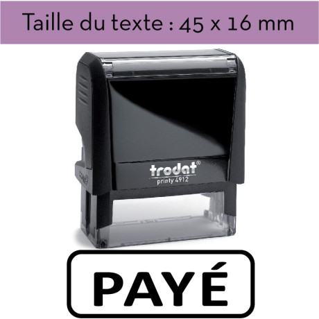 Tampon encreur "PAYÉ" XPrint Trodat 4912 | À seulement 28.90€